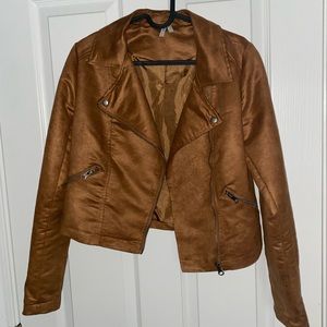 Brown suede jacket